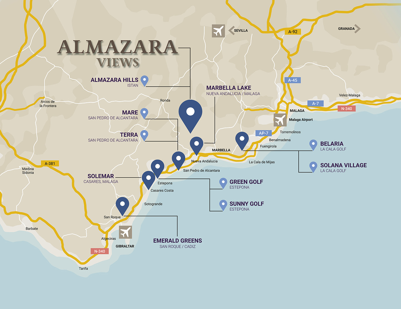 Mapa ALMAZARA VIEWS movil ageng
