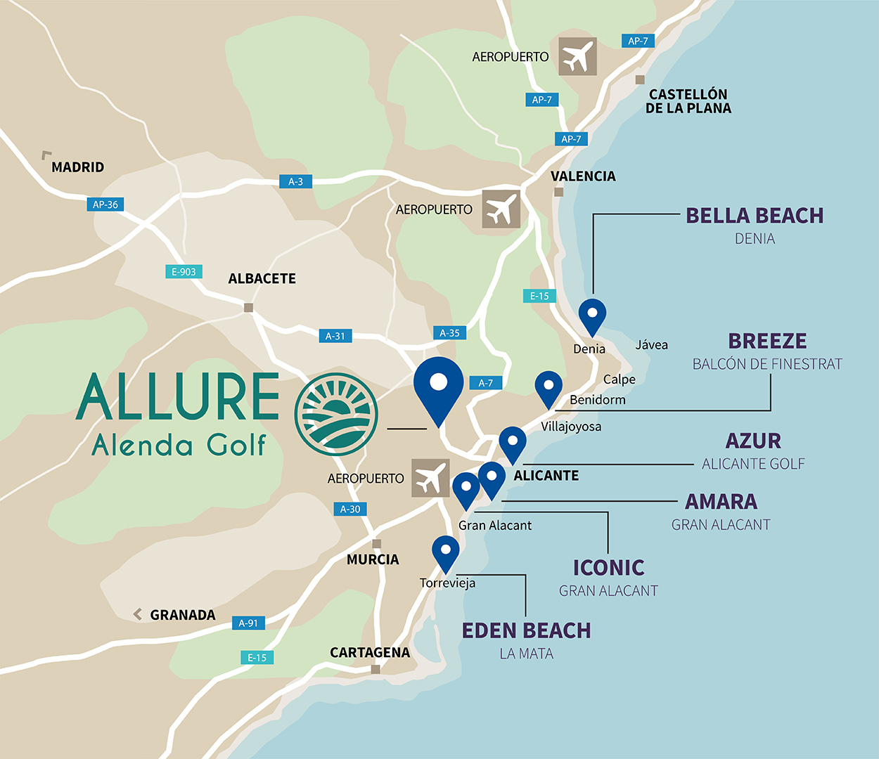 Mapa ALLURE movil ages