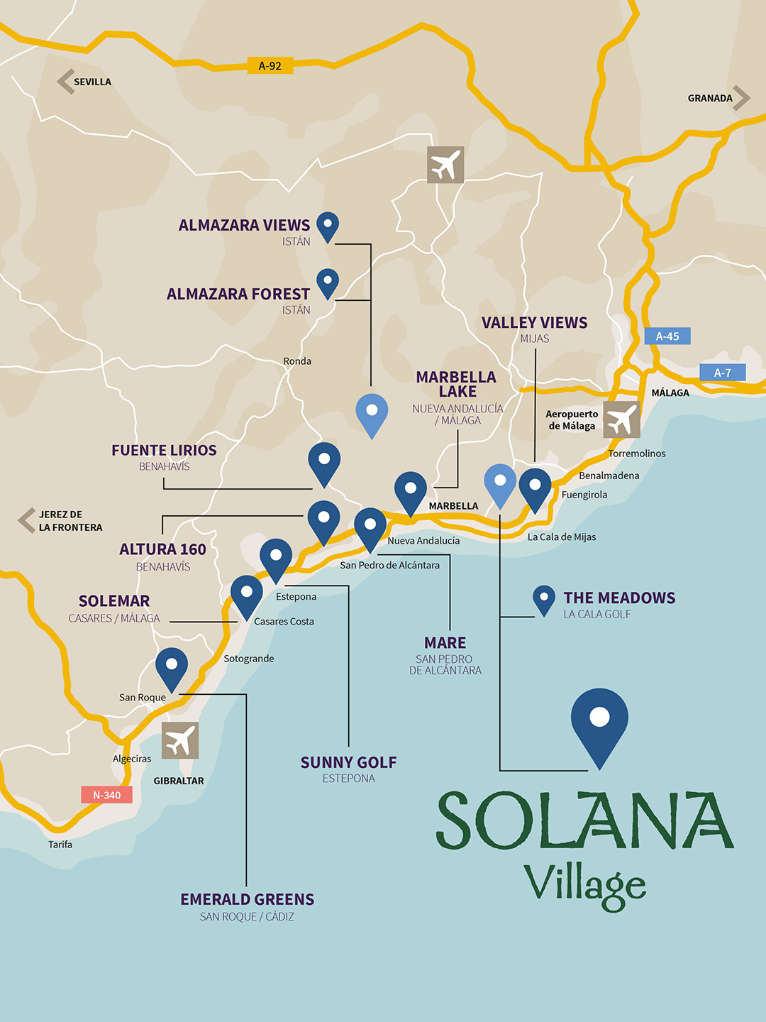 Mapa SOLANA VILLAGE 2509 movil ages