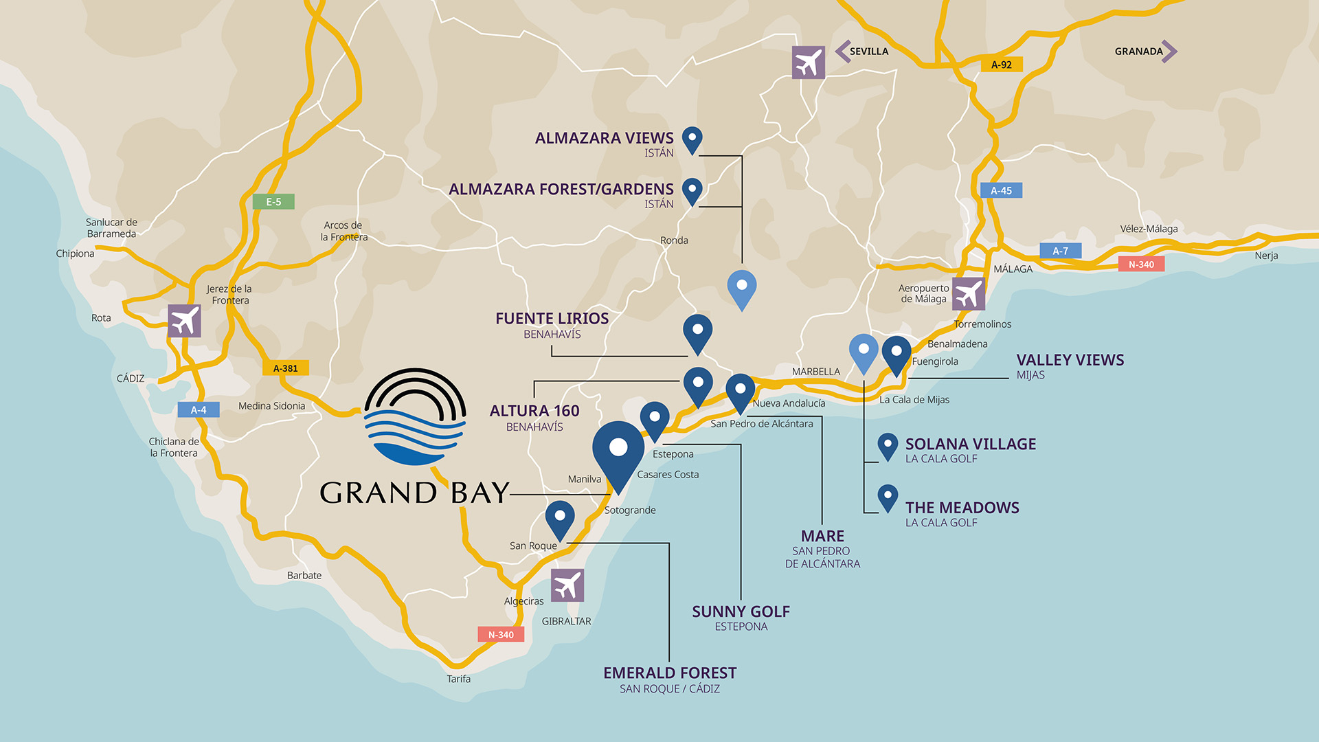 Mapa GRAND BAY 2603 ages