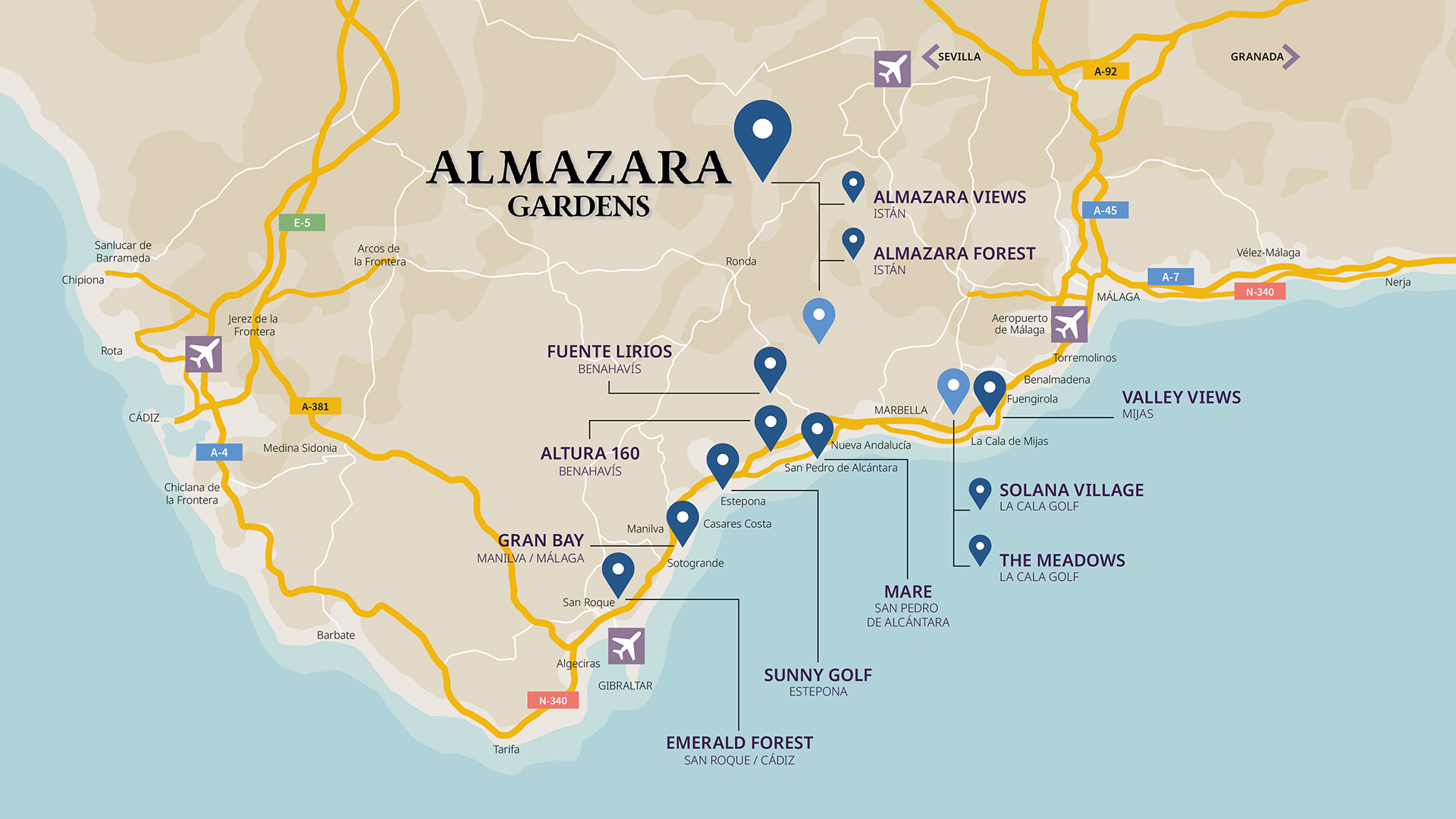 Mapa ALMAZARA GARDENS 2605 ages
